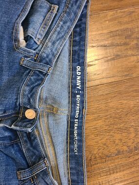 Old Navy Blue Boyfriend Straight Jeans